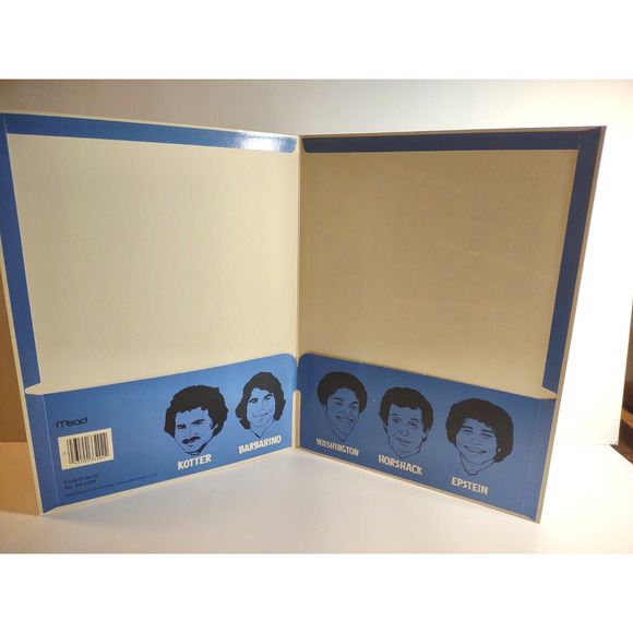 Welcome Back Kotter Vintage Retro Mead Folder Jaun Epstein 1976 Barbarino Inside - Picture 2 of 3